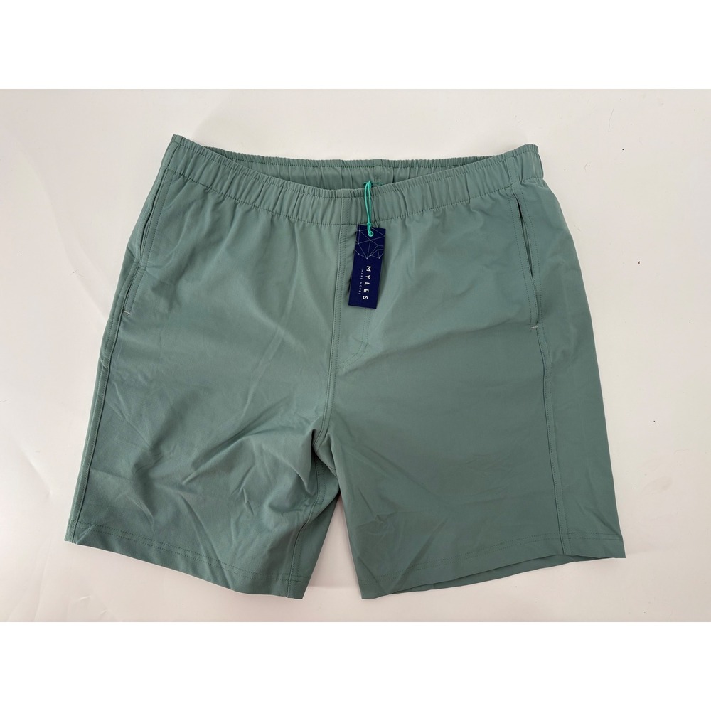 Myles Apparel Everyday Short Bay Blue Mens Large Standard Fit NWT Activewear